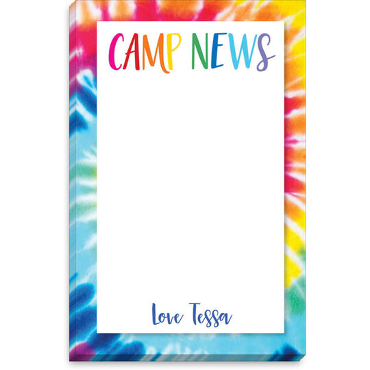 Tie-Dye Camp News Notepads